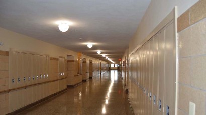 Rent Apartments near Auburn NY thumbnail image of west middle school family apartments hallway from two plus four management