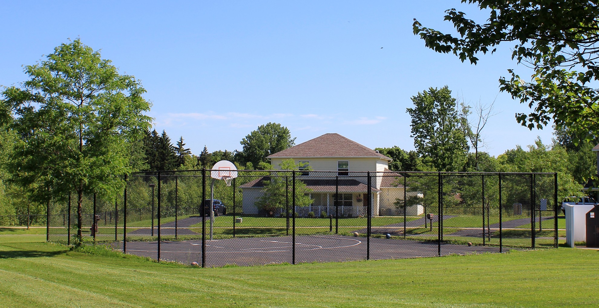 townhomes near auburn ny image of Greenview Hills family apartments basketball court from two plus four management