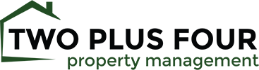 two plus four property management logo