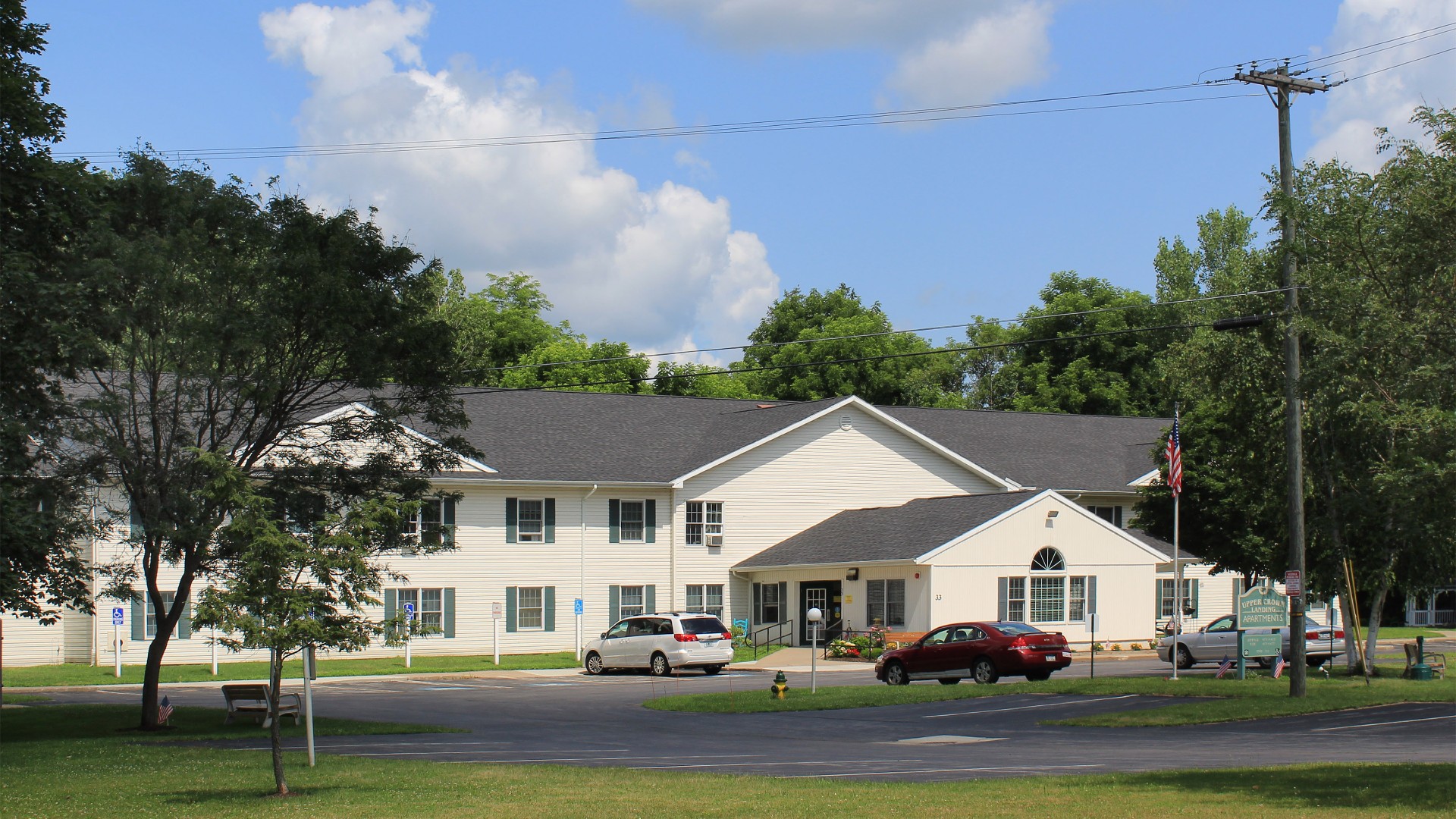 Senior Housing near Marcellus NY image of upper crown landing exterior from two plus four management