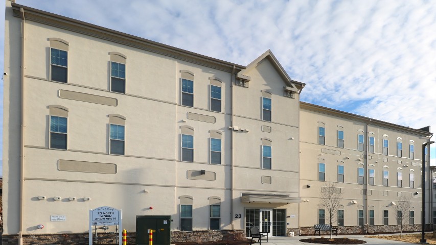 Senior Housing near Wellsville NY exterior image of 23 north senior apartments from two plus four management