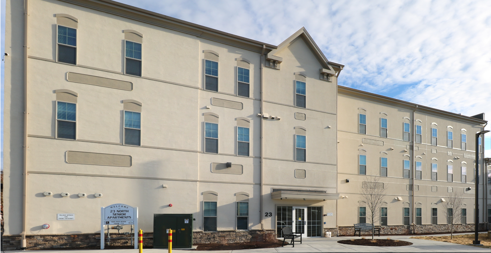 senior housing near wellsville ny exterior view of 23 north senior apartments from two plus four management