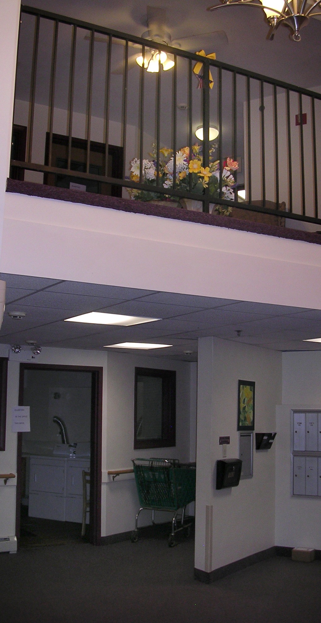 Senior Housing near East Syracuse NY image of colonial village senior apartments lobby from two plus four management