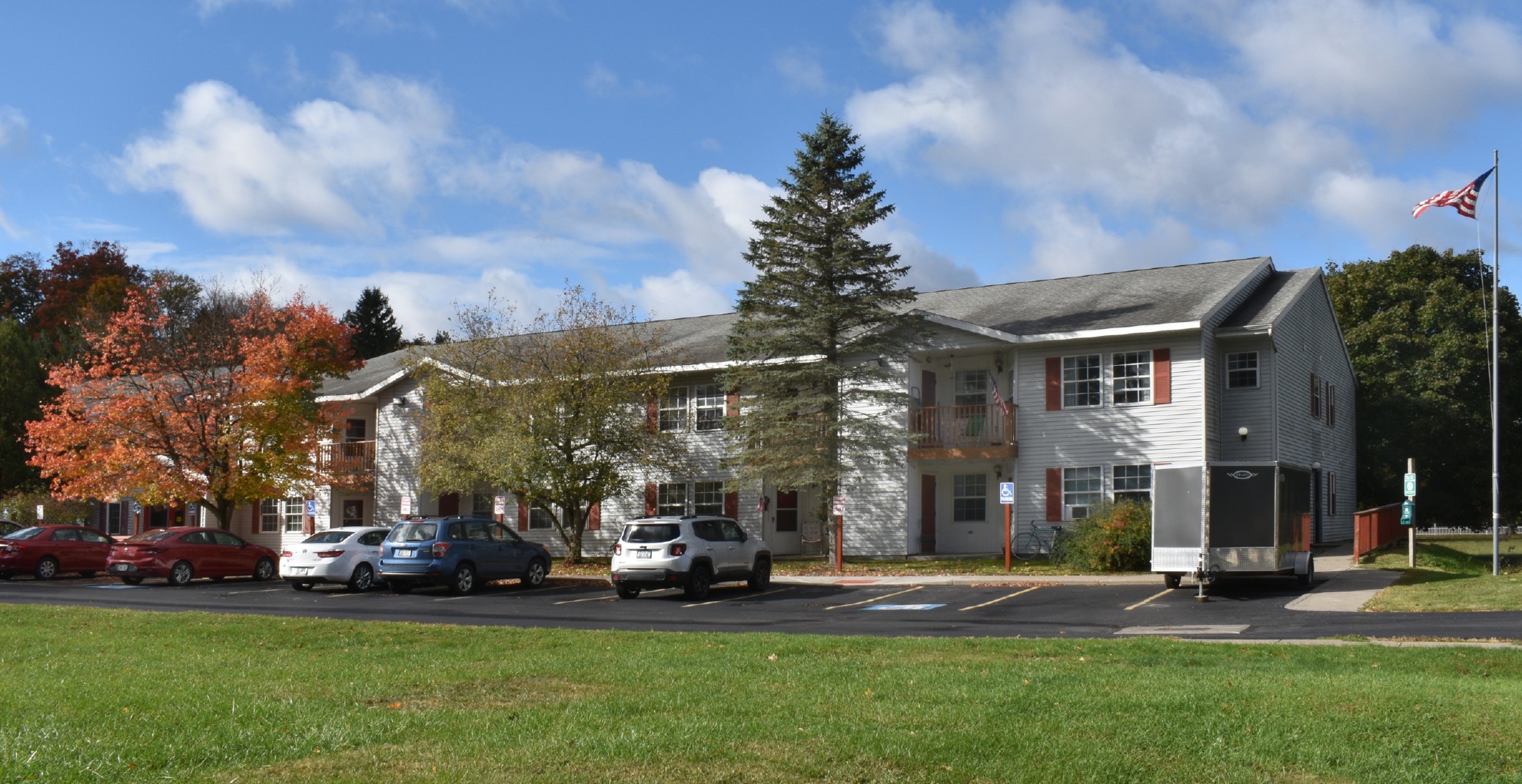 Senior Apartments near DeRuyter NY exterior view of DeRuyter Senior Apartments from Two Plus Four Management