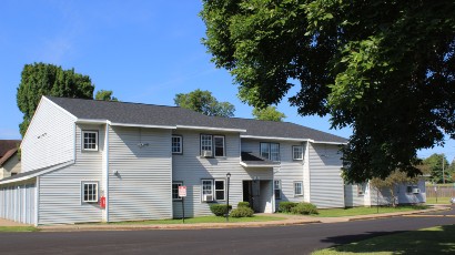 Apartments near Lowville NY thumbnail image of lewis and lowville heights family apartments side view from two plus four management