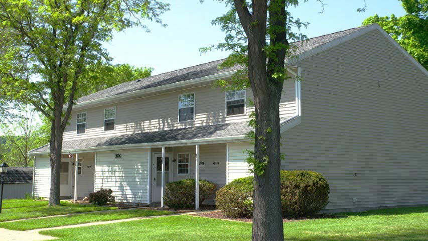 Apartments near Nunda NY exterior view of the Nunda Villager apartments for two plus four management