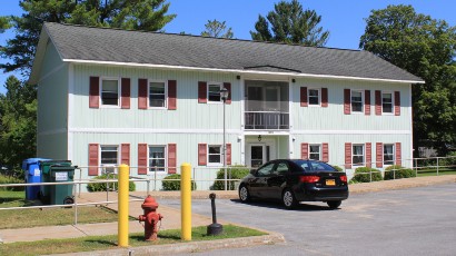 Senior Apartments near Harrisville NY thumbnail image of harris court apartments from two plus four management