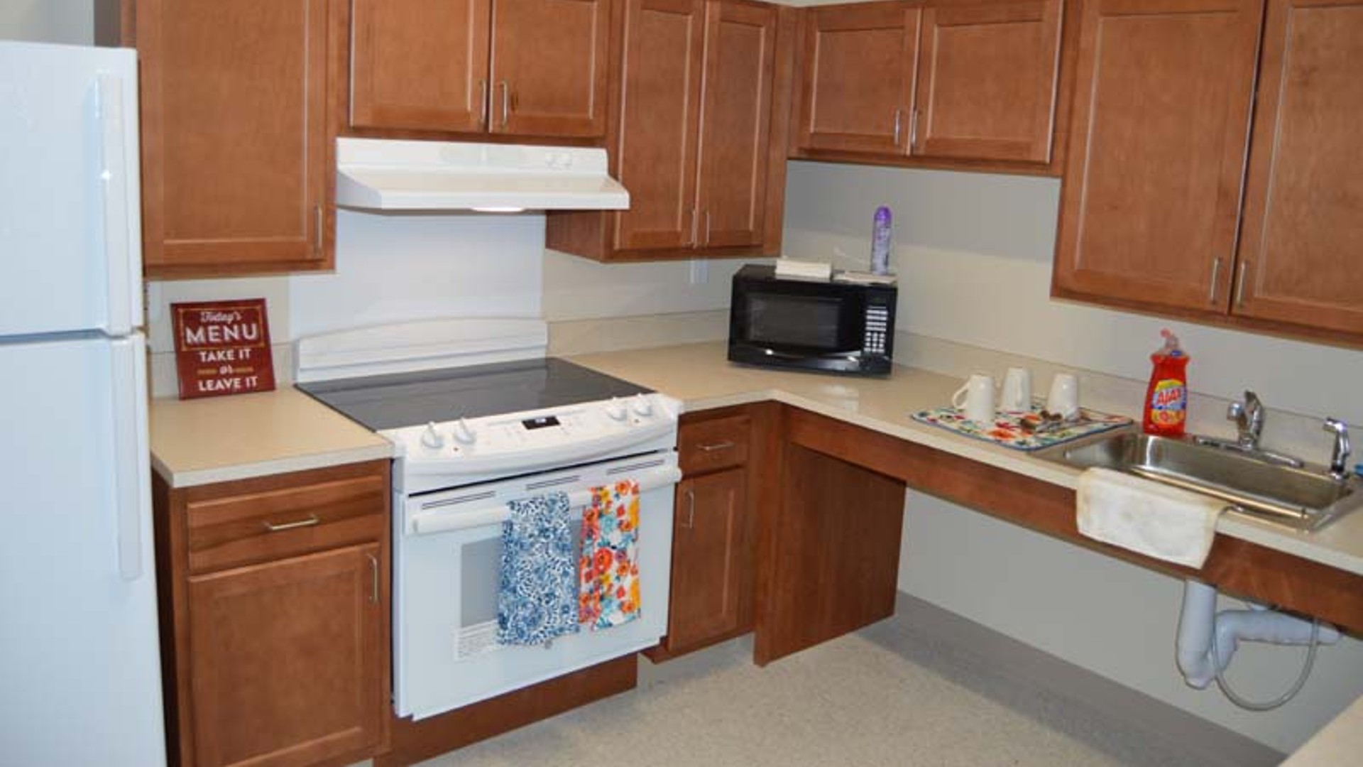 Senior Apartments near Sidney NY image of sidney municipal senior apartments community room kitchen from two plus four management