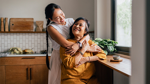 affordable housing ny from two plus four property management happy mother and daughter in the kitchen