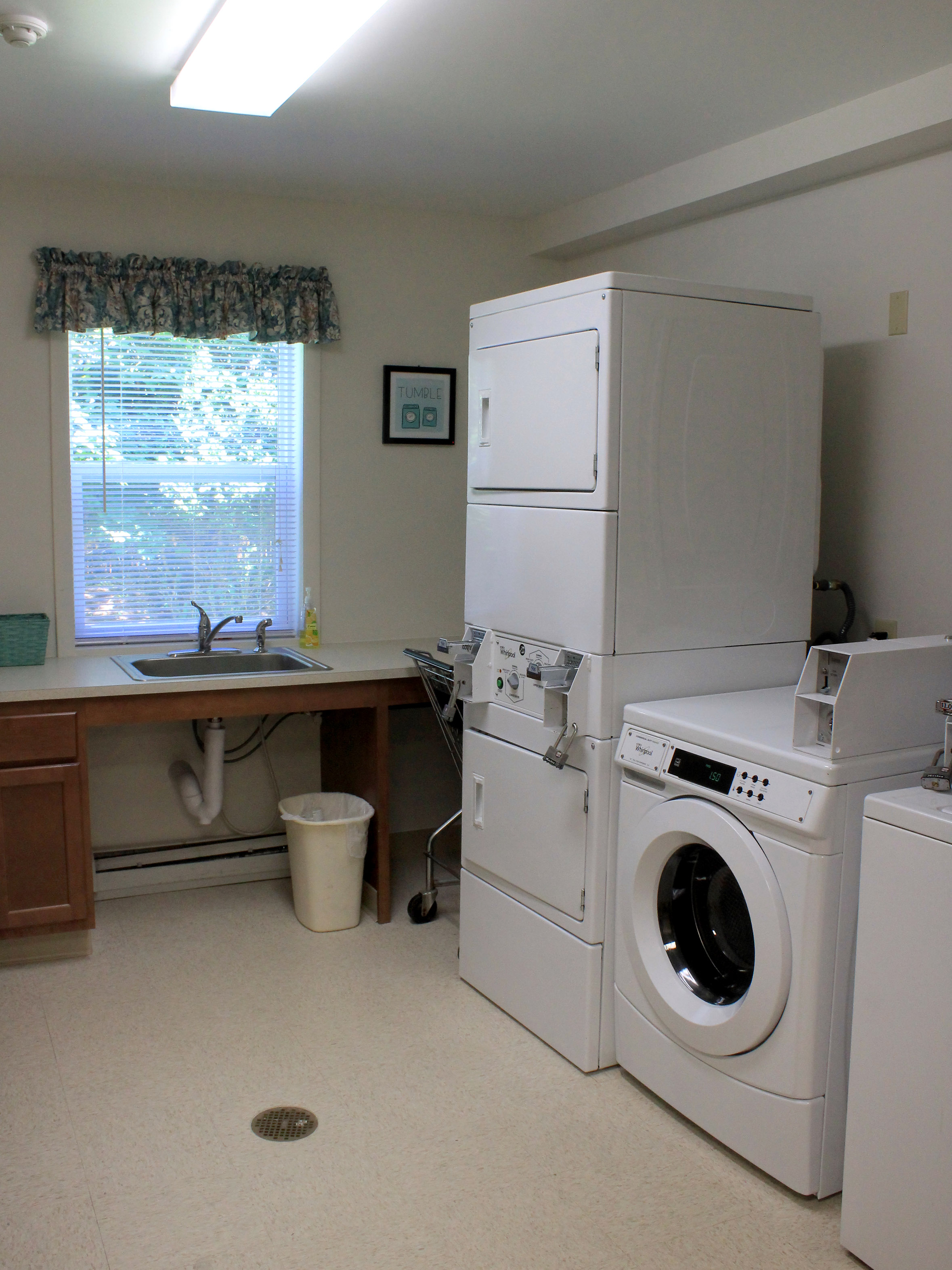 View the community laundry room at applewood manor near camillus ny