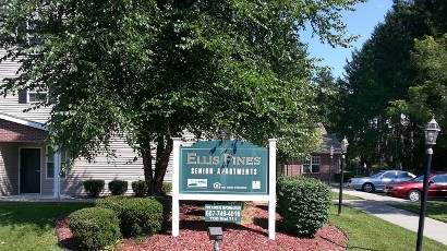 Senior Apartments near Homer NY thumbnail image of ellis pines apartments welcome sign from two plus four property management