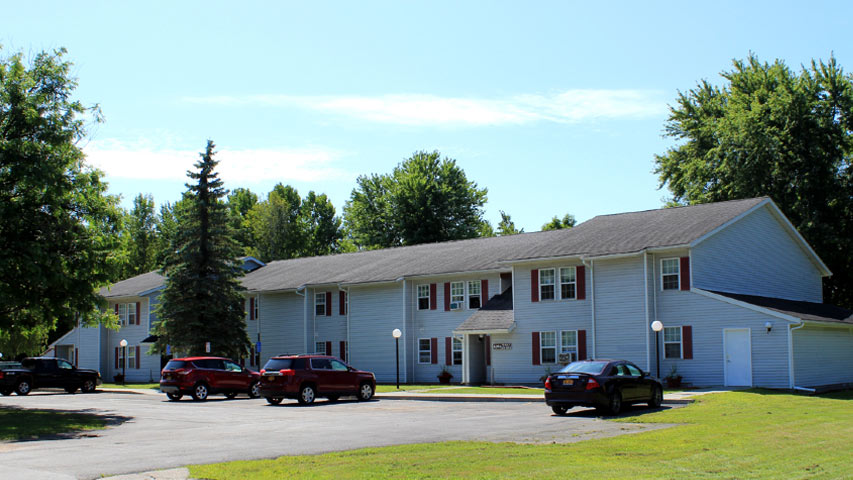 Rent Apartments near Carthage NY exterior view of carthage II family apartments from two plus four management