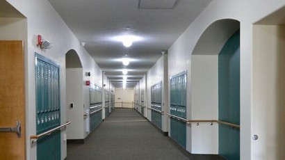 Senior Apartments near Watkins Glen NY thumbnail image of watkins glen school apartment hallway from two plus four management