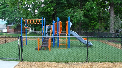 apartments near norwich ny thumbnail image of the Cobblers Square family apartments playground from two plus four management