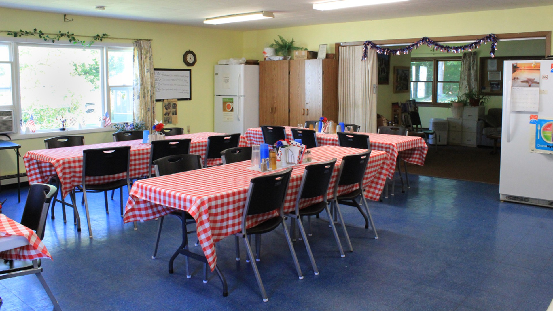 Senior Apartments near Harrisville NY image of harris court kitchen and dining room from two plus four manag