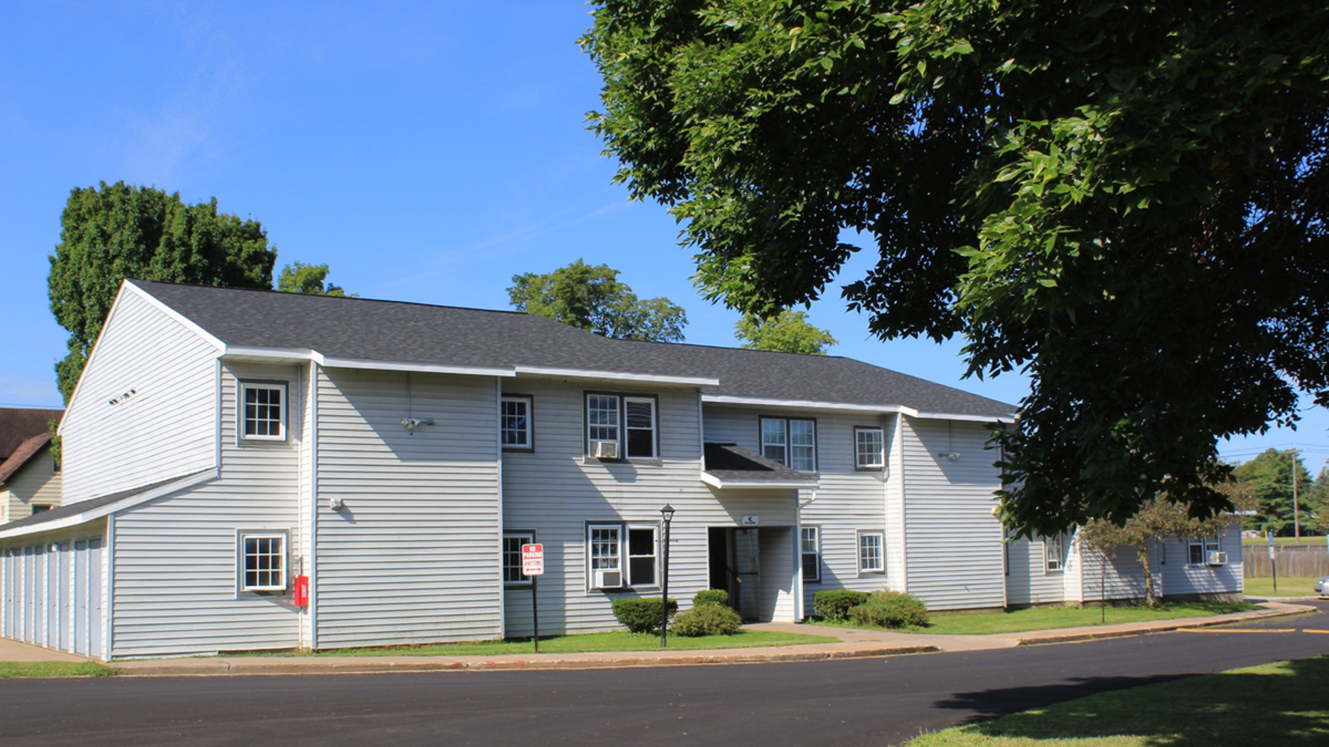 Apartments near Lowville NY image of lewis and lowville heights family apartments side view from two plus four management