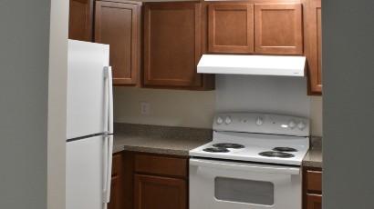 Townhomes near Johnson City NY thumbnail image of fairmont park family townhomes kitchen from two plus four management