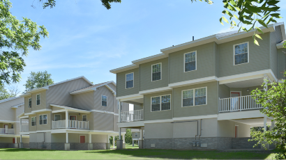 Townhomes near Johnson City NY exterior thumbnail image of fairmont park family townhomes from two plus four management