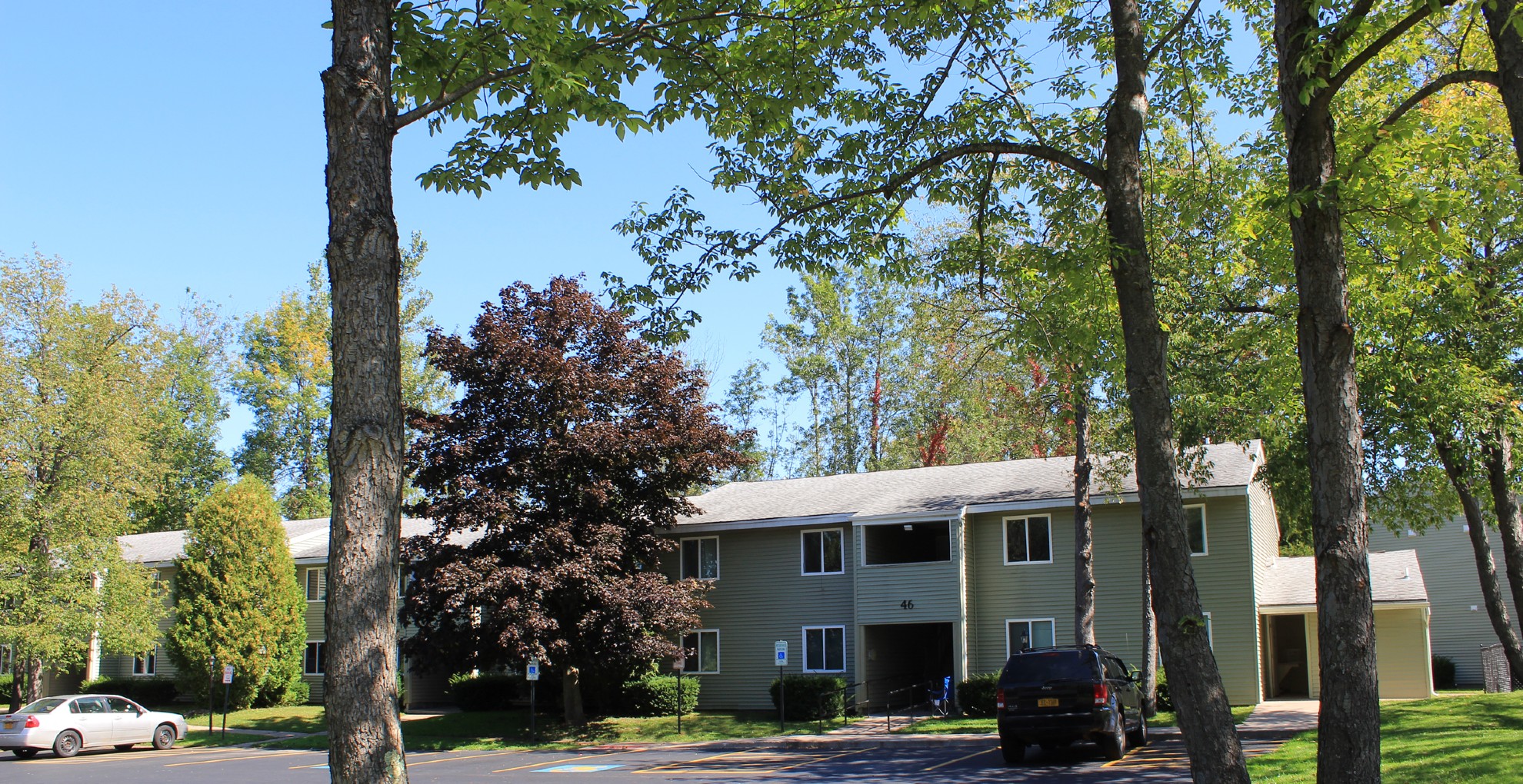 apartments near oswego ny image of wine creek II and III family apartments street view from two plus four management