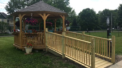 Senior Apartments near Watkins Glen NY thumbnail image of watkins glen school apartments gazebo from two plus four management