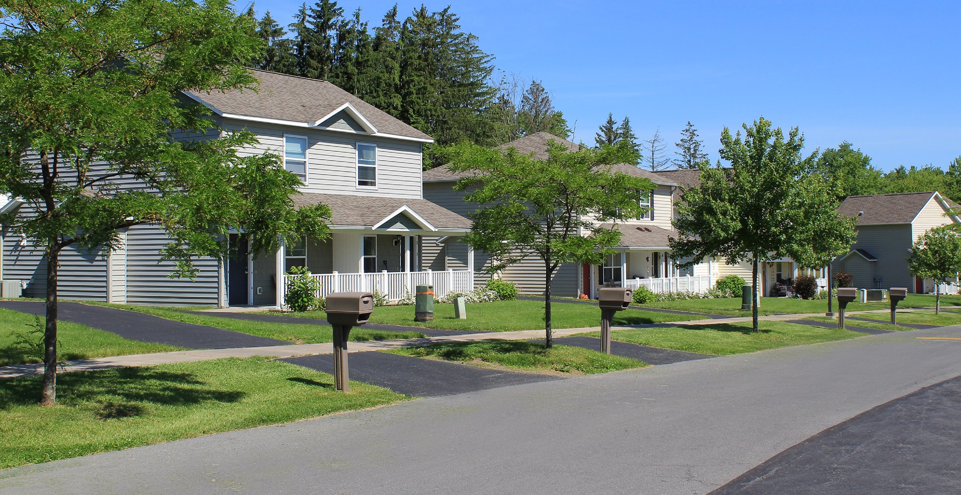 townhomes near auburn ny image of Greenview Hills family apartments exterior view from two plus four management