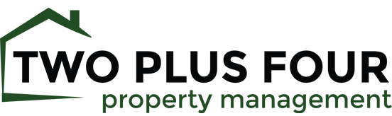 affordable housing from two plus four property management logo